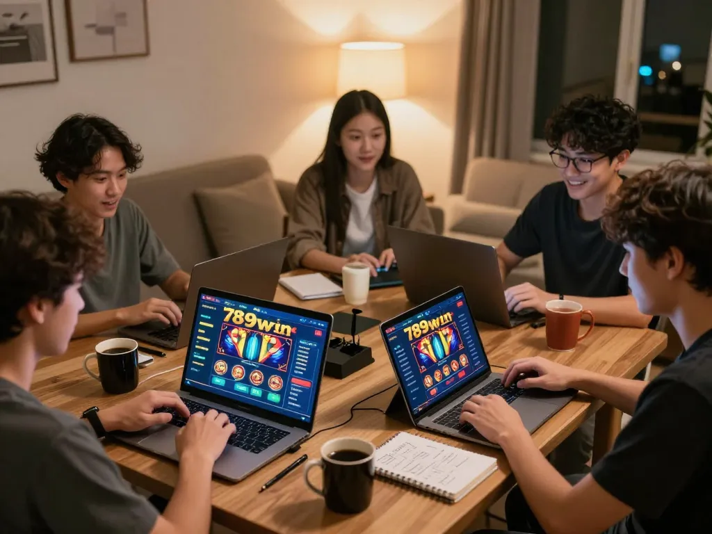 Players engaged in gaming on the 789win platform, showcasing responsible betting practices