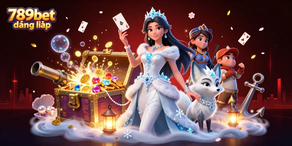 Experience thrilling 789bet đăng nhập action with a stunning ice queen and her arctic fox companion.