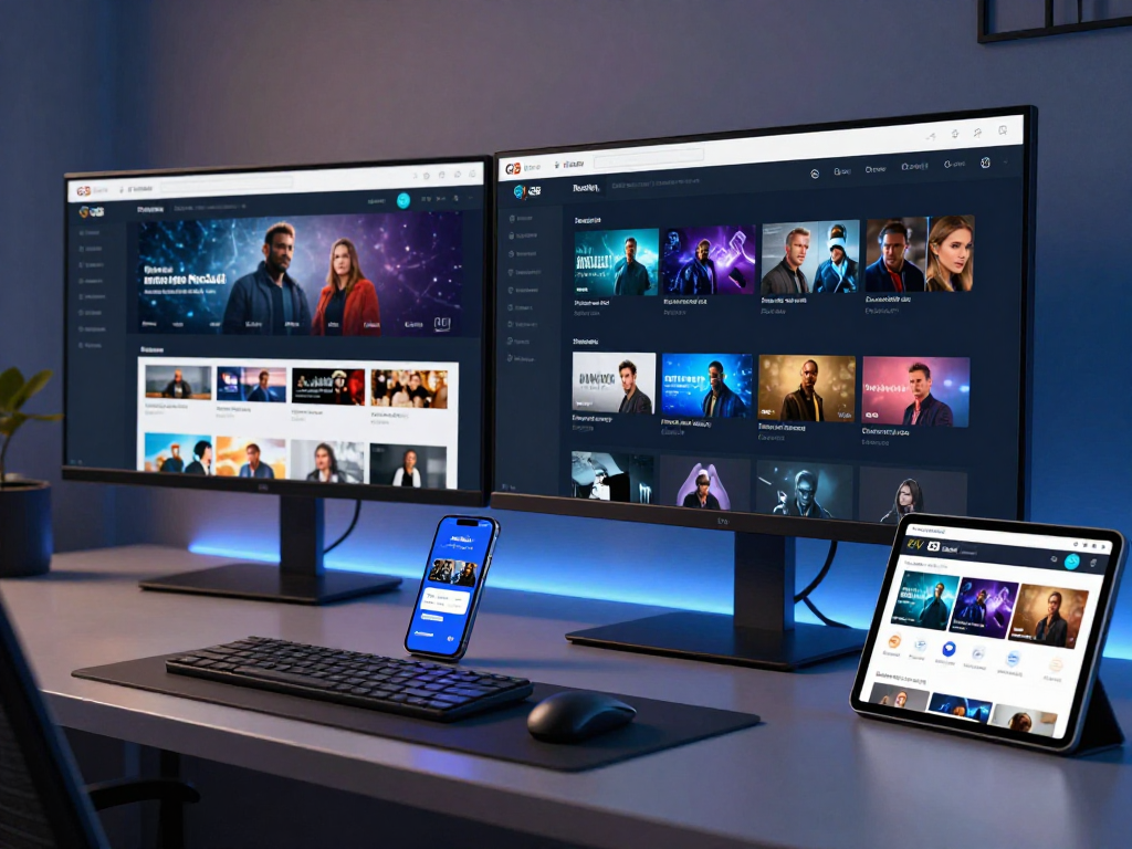 IPTV reseller dashboard interface showcasing advanced features for seamless streaming and management on various devices, enhancing user experience.