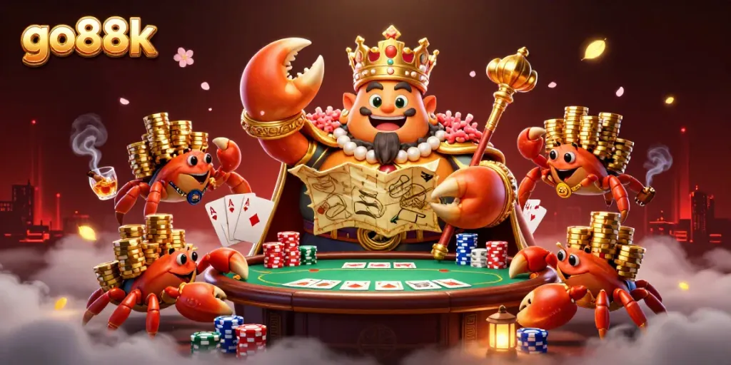 Engage in thrilling gaming adventures at go88k casino, featuring dynamic poker action and vibrant decorations.