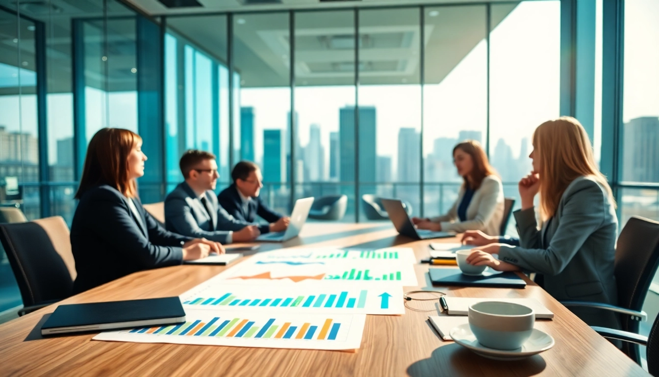 Engage in Acquisition Planning strategies with executives in a vibrant conference setting.