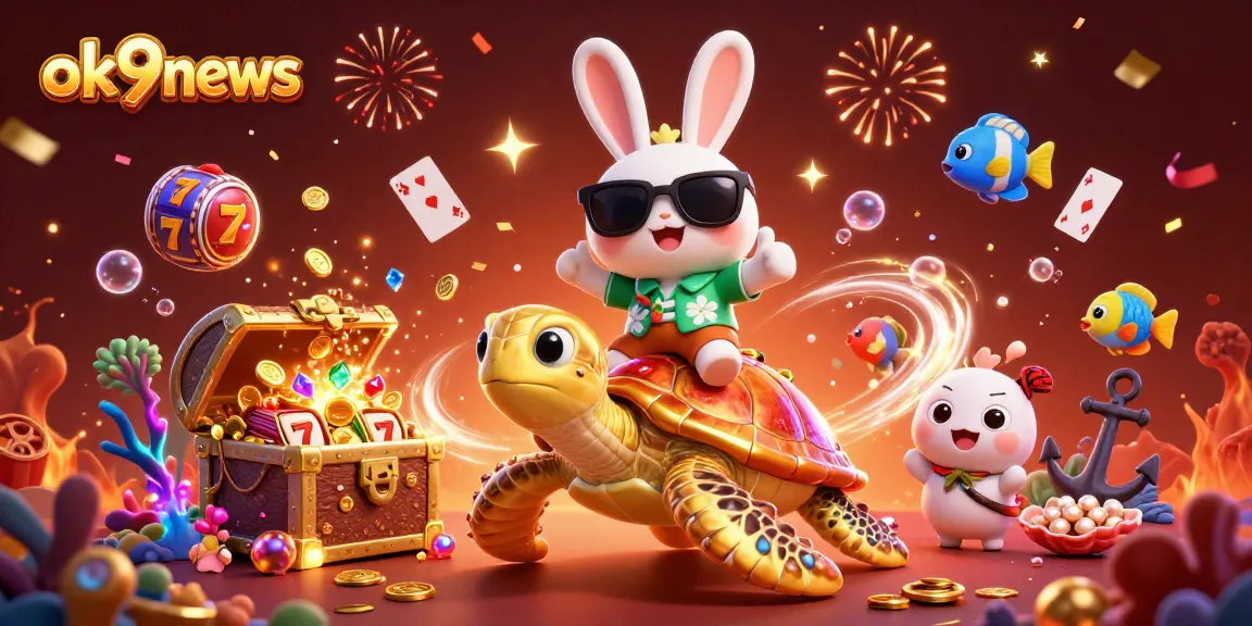 Join the fun at ok9news with lucky characters celebrating a casino jackpot experience.