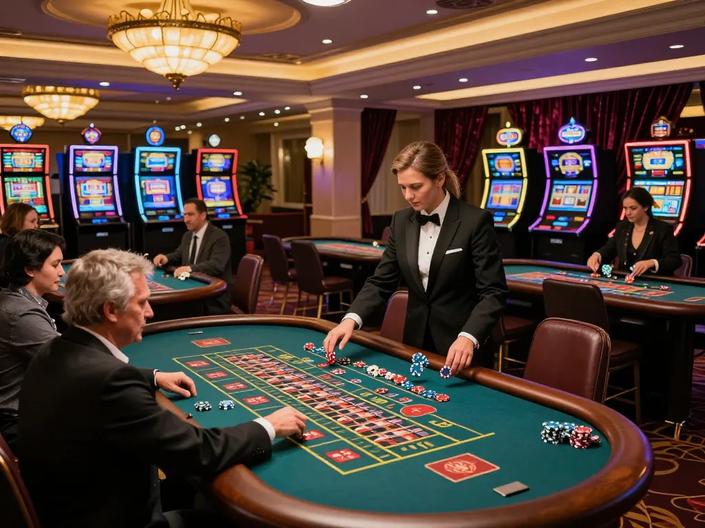 Players engaging at roulette tables in SC88 casino, showcasing vibrant gameplay and betting excitement