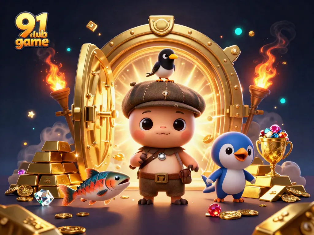 The 91 club game showcases exciting visuals with a playful Nessie and golden treasures.