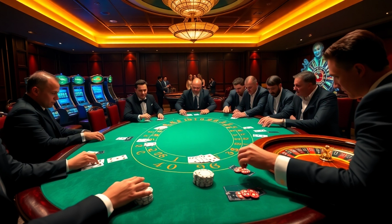 Experience thrilling gaming at https://may88.click/ with blackjack and roulette excitement in an upscale casino.