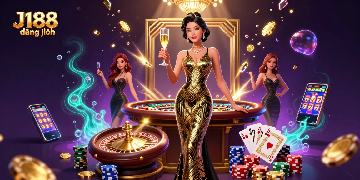 Experience J188 đăng nhập with elegant casino flair, showcasing majestic games, coins, and glamour.