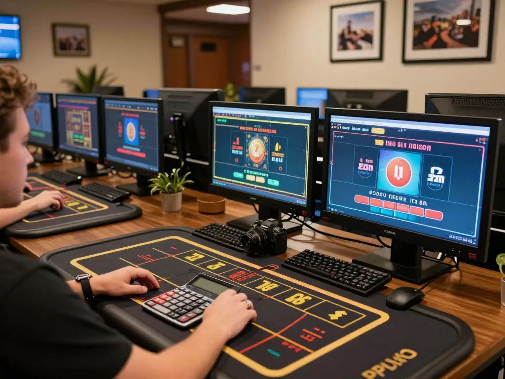 Engaging online gaming action at GG88 with multiple screens showcasing thrilling live dealer games and strategies