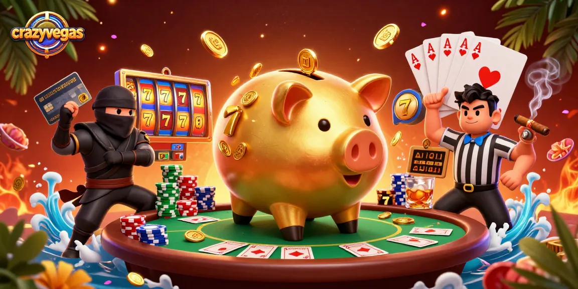 Join the fun at crazyvegas with dynamic casino gaming featuring vibrant slot reels and playful characters.