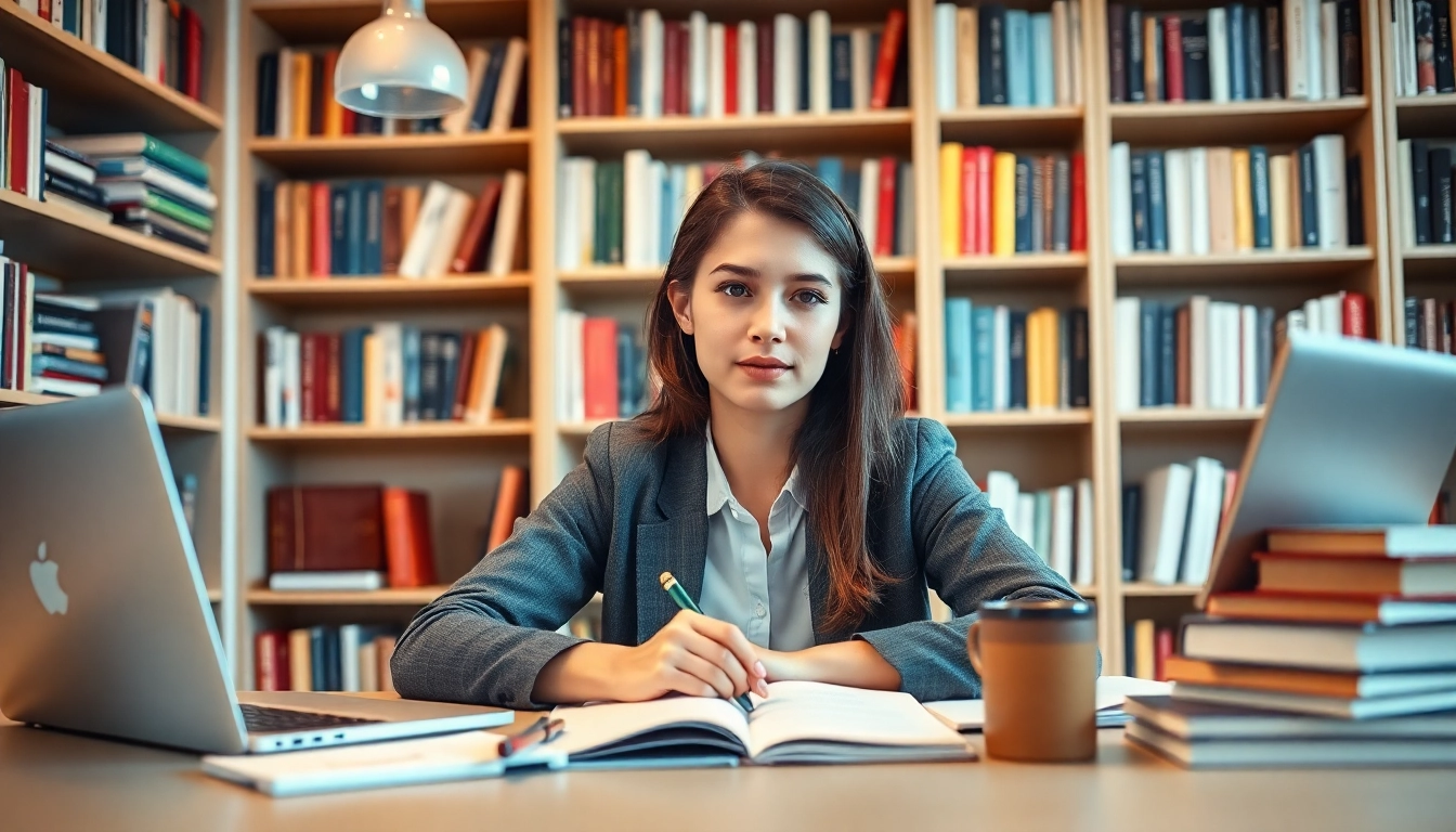 Pay someone to take gre for me while a focused student studies in a modern, cozy workspace.