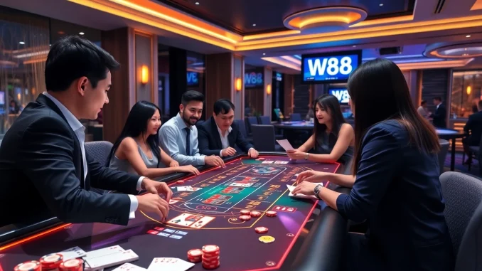 W88.nyc online casino environment, showcasing Baccarat game excitement