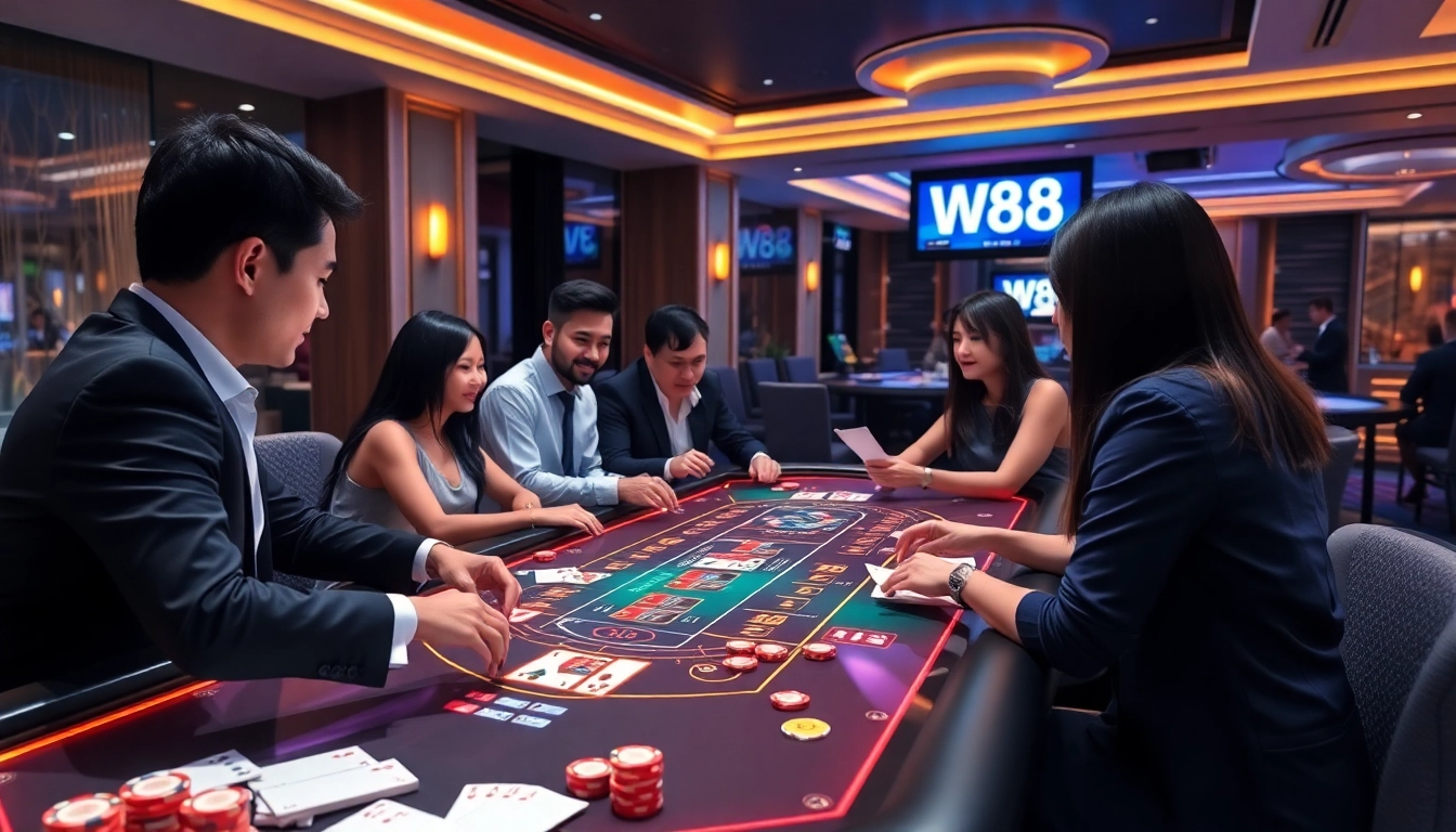 W88.nyc online casino environment, showcasing Baccarat game excitement