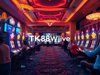 Exciting online gambling scene showcasing tk88win.live with vibrant casino games and a welcoming atmosphere.