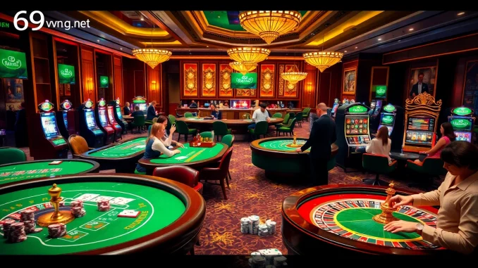 Experience the thrill of winning at 69vn.gb.net with vibrant casino tables and engaging gameplay.