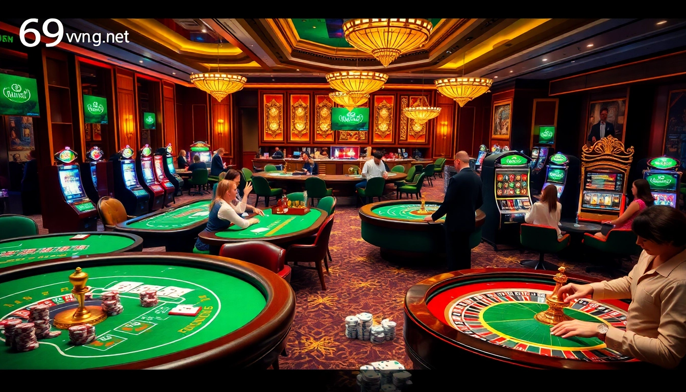 Experience the thrill of winning at 69vn.gb.net with vibrant casino tables and engaging gameplay.