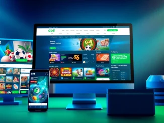 Dynamic Go8 online gambling platform interface showcasing diverse gaming options and promotions.
