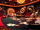 Exciting casino atmosphere featuring poker gameplay and roulette at rikvip.gb.net
