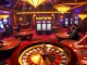 Experience the thrill of HAYWIN as players engage at vibrant casino tables with roulette and poker games.