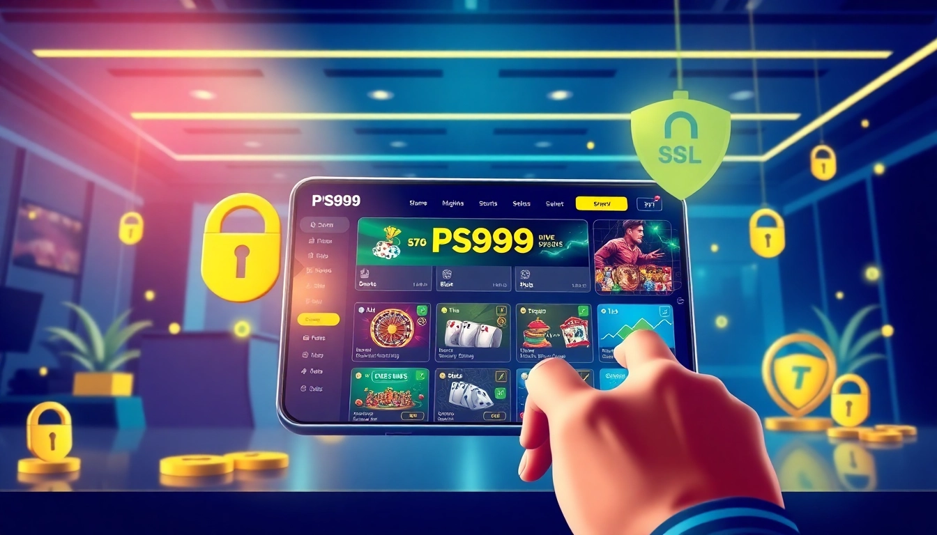 Engaging user interface for vào PS99 online gambling platform, showcasing excitement and security.