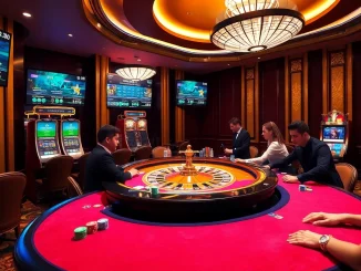 Experience the excitement of betting at nhà cái jbo with vibrant casino scenes and professional dealers.