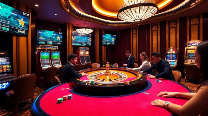 Experience the excitement of betting at nhà cái jbo with vibrant casino scenes and professional dealers.