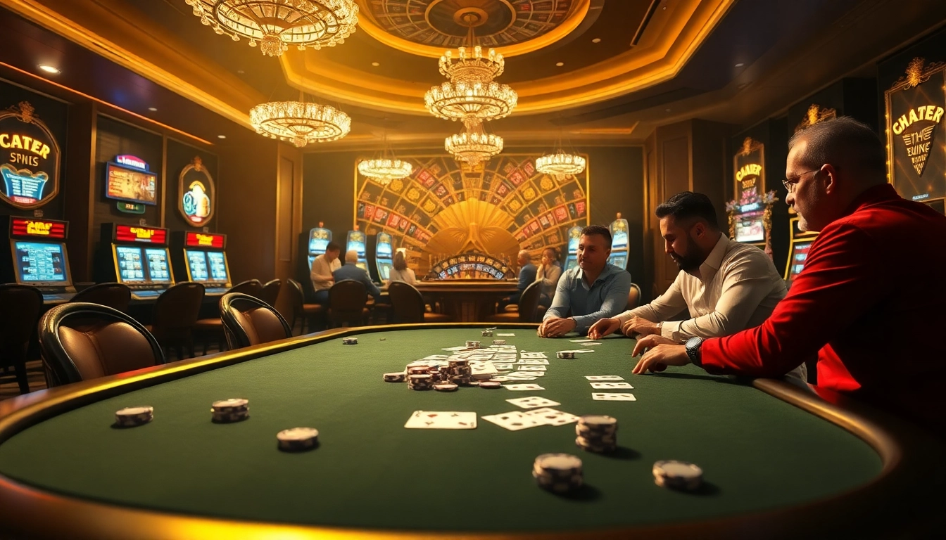 Experience thrilling moments at https://qq88.today/ with players engaging at a luxurious poker table.
