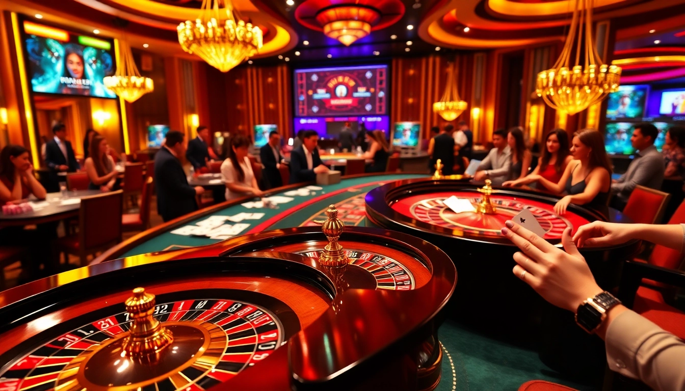 Experience the excitement of gaming at https://sky88sa.com/ with vibrant casino tables and gambling action.