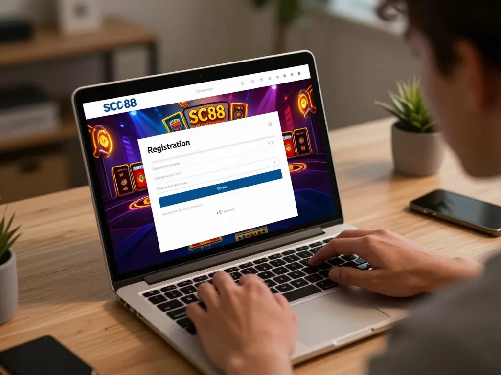 Registering on SC88 for online gaming with user-friendly interface and vibrant visuals.