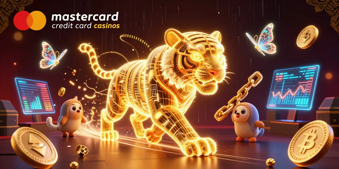 Engage with mastercard credit card casinos through this vibrant 3D casino scene filled with dynamic elements.