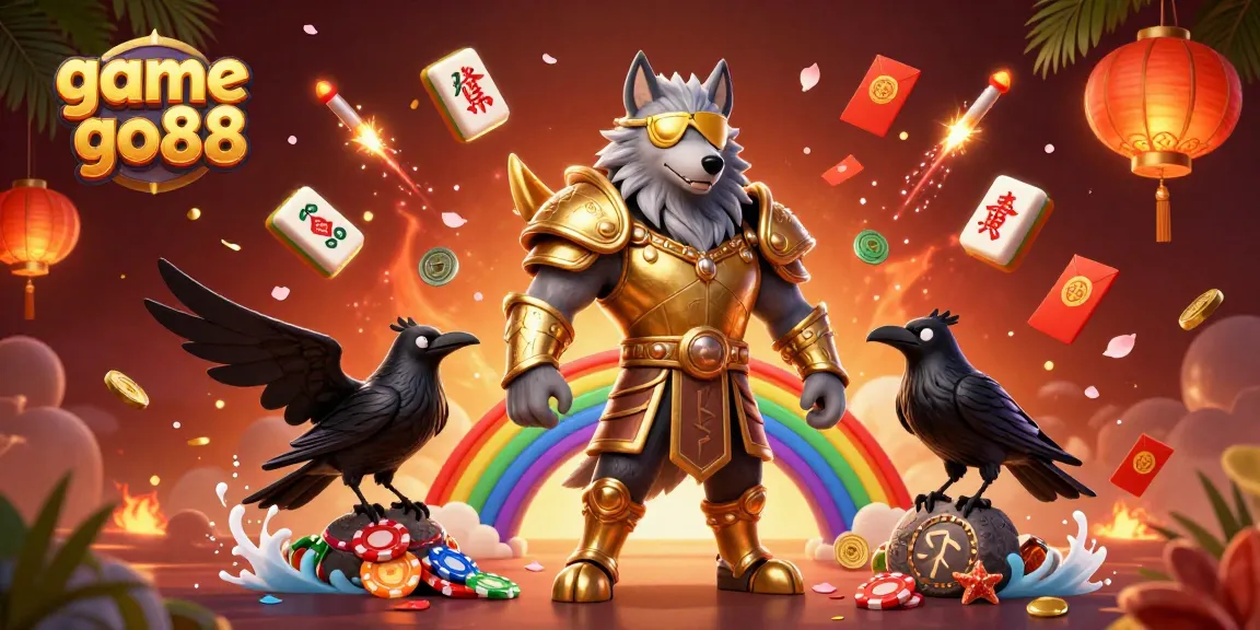 Experience the excitement of game go88 with Odin and his ravens in a vibrant casino adventure.
